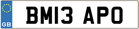 Trailer License Plate
